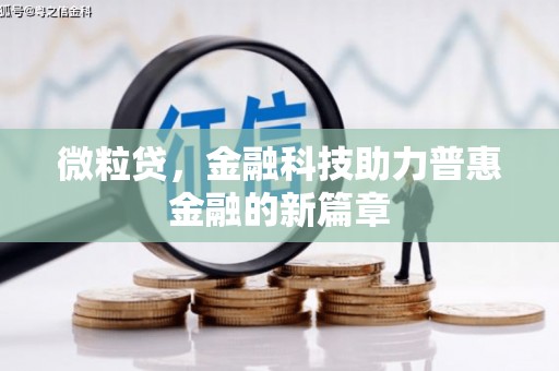 牡丹微粒贷，金融科技助力普惠金融的新篇章