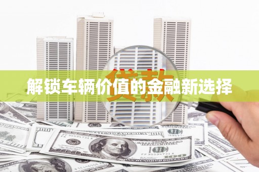 牡丹解锁车辆价值的金融新选择