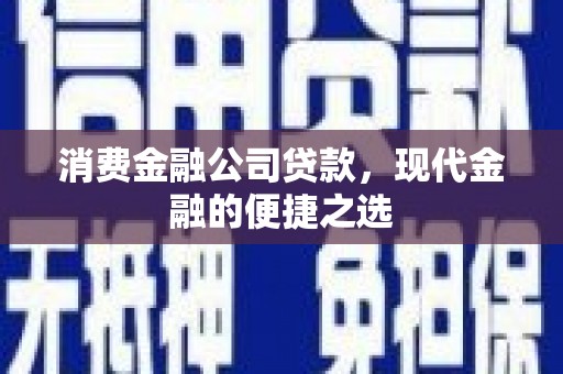 牡丹消费金融公司贷款，现代金融的便捷之选