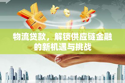 牡丹物流贷款，解锁供应链金融的新机遇与挑战