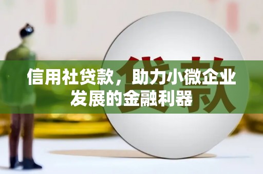 牡丹信用社贷款，助力小微企业发展的金融利器