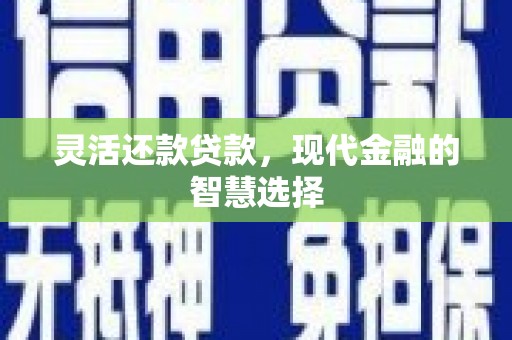 牡丹灵活还款贷款，现代金融的智慧选择