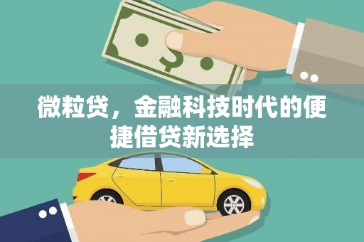 牡丹微粒贷，金融科技时代的便捷借贷新选择