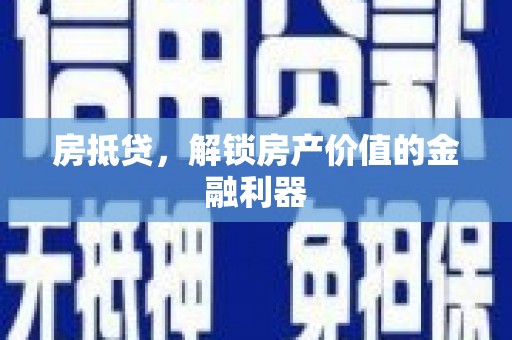 牡丹房抵贷，解锁房产价值的金融利器