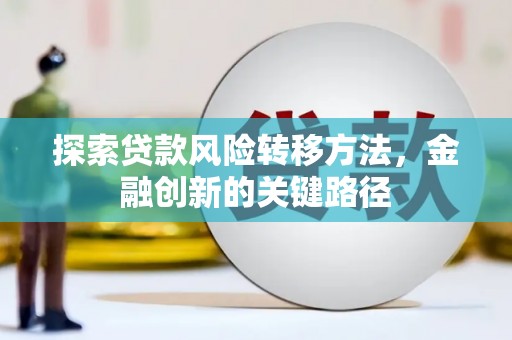 牡丹探索贷款风险转移方法，金融创新的关键路径