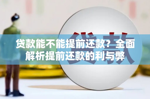 牡丹贷款能不能提前还款？全面解析提前还款的利与弊