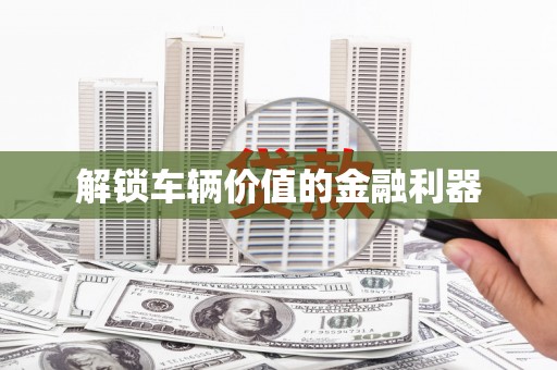 牡丹解锁车辆价值的金融利器