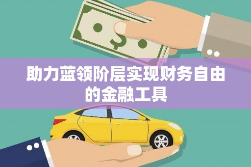 牡丹助力蓝领阶层实现财务自由的金融工具